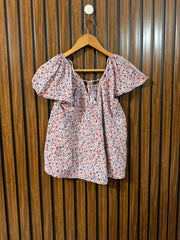 Chest 18  Lenght 20  Fabric Linen Women's Attractive Half Sleeve Top