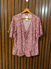 Chest 21  Lenght 25  Fabric Linen Women's Branded Wear Half Sleeve Top