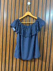Chest 19  Lenght 20  Fabric Linen Women's Branded Half Sleeve Top