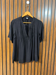Chest 20  Lenght 24  Fabric Linen Women's Classic Wear Half Sleeve Top