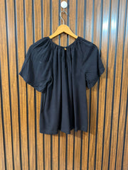 Chest 20  Lenght 24  Fabric Linen Women's Beautiful Half Sleeve Top