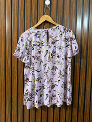 Chest 22  Lenght 26  Fabric Rayon Women's Casual Half Sleeve Top
