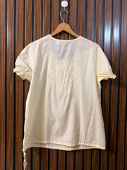 Chest 20  Lenght 26  Fabric Cotton Women's Modern Half Sleeve Top