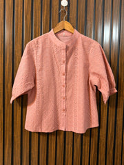 Chest 18  Lenght 23  Fabric Cotton Women's Signature Half Sleeve Top