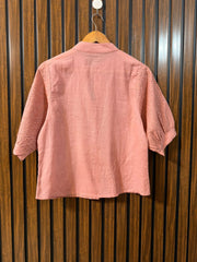 Chest 18  Lenght 23  Fabric Cotton Women's Signature Half Sleeve Top