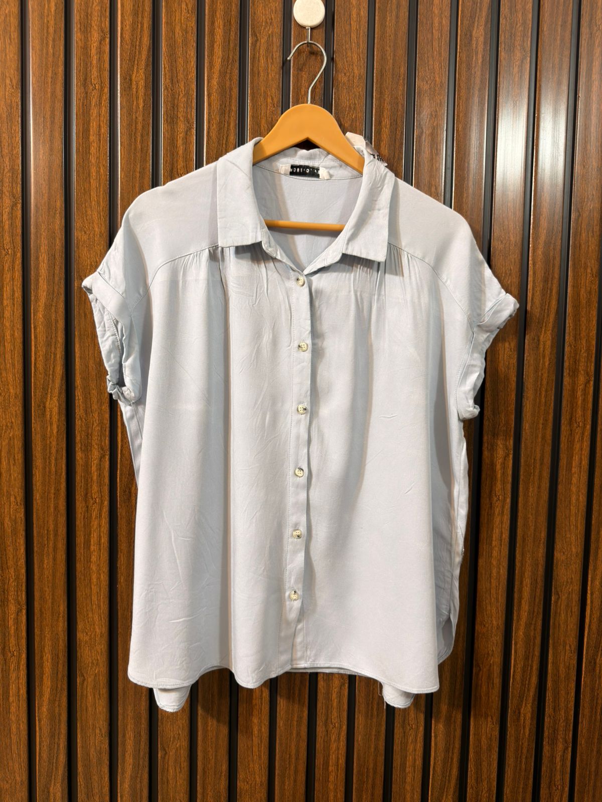 Chest Medium  Baggy Style  Lenght 25  Fabric Linen Women's Daily Wear Half Sleeve Top