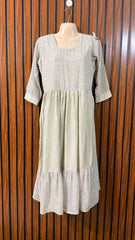 Chest 18  Lenght 45  Fabric Chiffon  Western Branded Long Maxi Dress