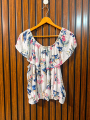 Chest 23  Lenght 22  Fabric Linen Women's Summer Top Collection