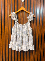 Chest 20  Lenght 22  Fabric georgette Western Sleeveless Top for Women