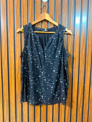 Chest 21  Lenght 26  Fabric Linen Branded Women's Sleeveless Top