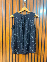 Chest 21  Lenght 26  Fabric Linen Branded Women's Sleeveless Top