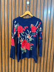 Chest 20  Length 25 Western Branded Womens Winter Daily Top