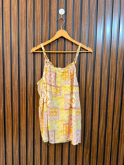 Chest 21  Lenght 25  Fabric Linen Womens Branded Sleeveless Top