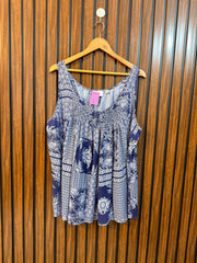 Chest 24  Lenght 28  Fabric Linen Western Womens Branded Sleeveless Top