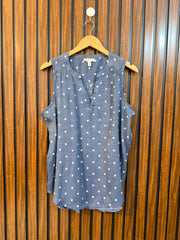Chest 22  Length 27 to 29  Fabric Cotton Silk Branded Western Ladies Sleeveless Top