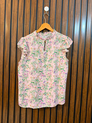 Chest 21  Length 23  Fabric Cotton Western Sleeveless Top