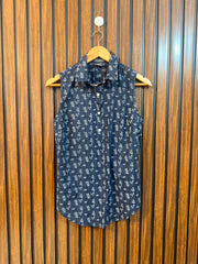 Chest 17  Length 24 fabric Cotton Western Branded Ladies Sleeveless Top