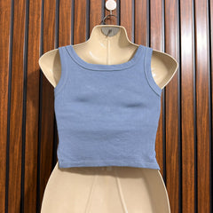 Chest 17  Length 14  Fabric Jersey Western Branded Womens Crop Top Wear