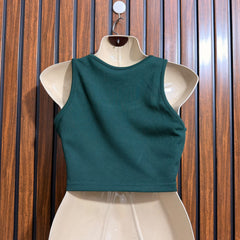 Chest 19  Length 14  Fabric Jersey Western Branded Womens Crop Top Online Store