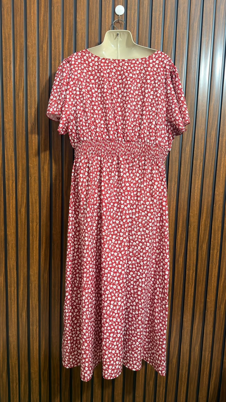 Chest 22  Lenght 52  Fabric Silk Branded Ladies Long Maxi Dress