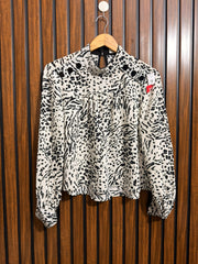 Chest 18  Lenght 20  Fabric Chiffon Western Branded Full Sleeve Top Wear