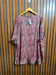 Chest 29  Lenght 35  Fabric silk Womens Western Branded Full Sleeve Top