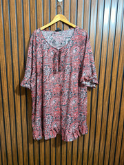 Chest 29  Lenght 35  Fabric silk Womens Western Branded Full Sleeve Top