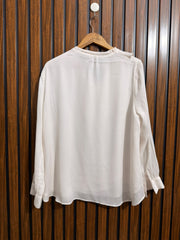 Chest 21  Lenght 25  Fabric Chiffon Branded Full Sleeve Top Western Womens