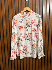 Chest 20  Lenght 28  Fabric chiffon Western Brand Full Sleeve Top Womens