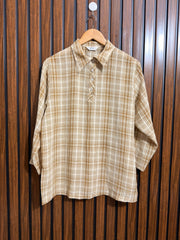 Chest 20  Lenght 27  Fabric Chiffon Womens Western Full Sleeve Top