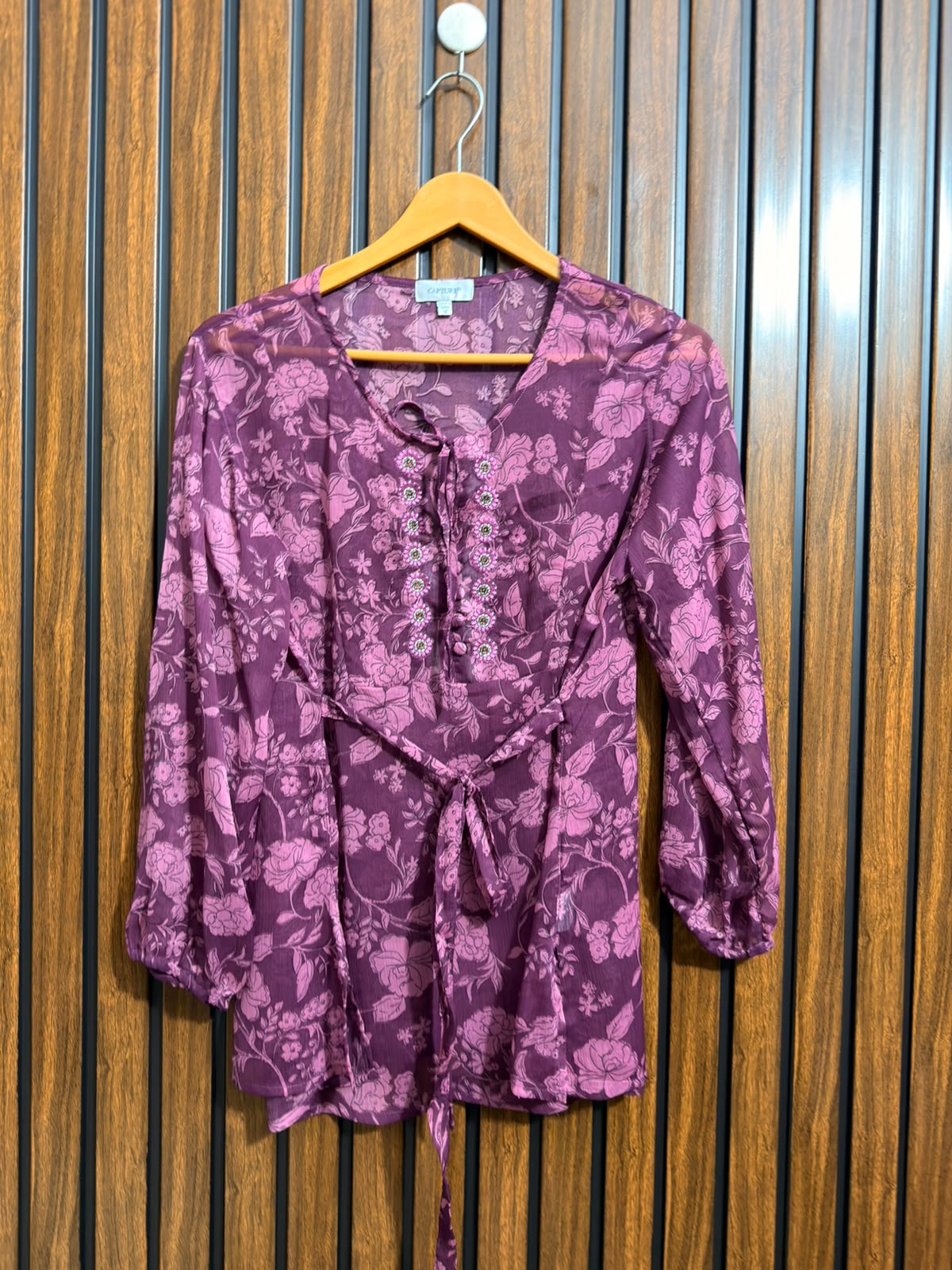 Chest 20  Lenght 25  Fabric chiffon Branded Womens Top Full Sleeve