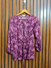Chest 20  Lenght 25  Fabric chiffon Branded Womens Top Full Sleeve