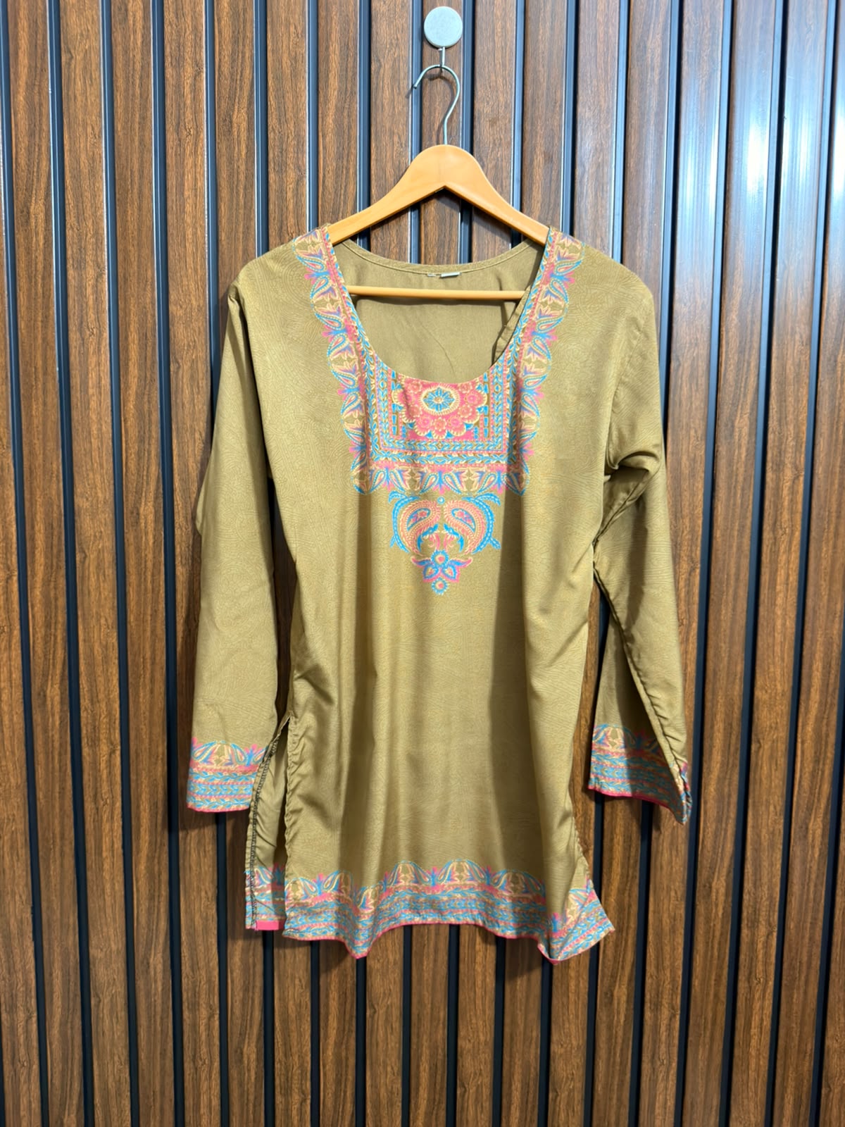 Chest 19  Lenght 29  Fabric silk Womens Western Full Sleeve Top Collection