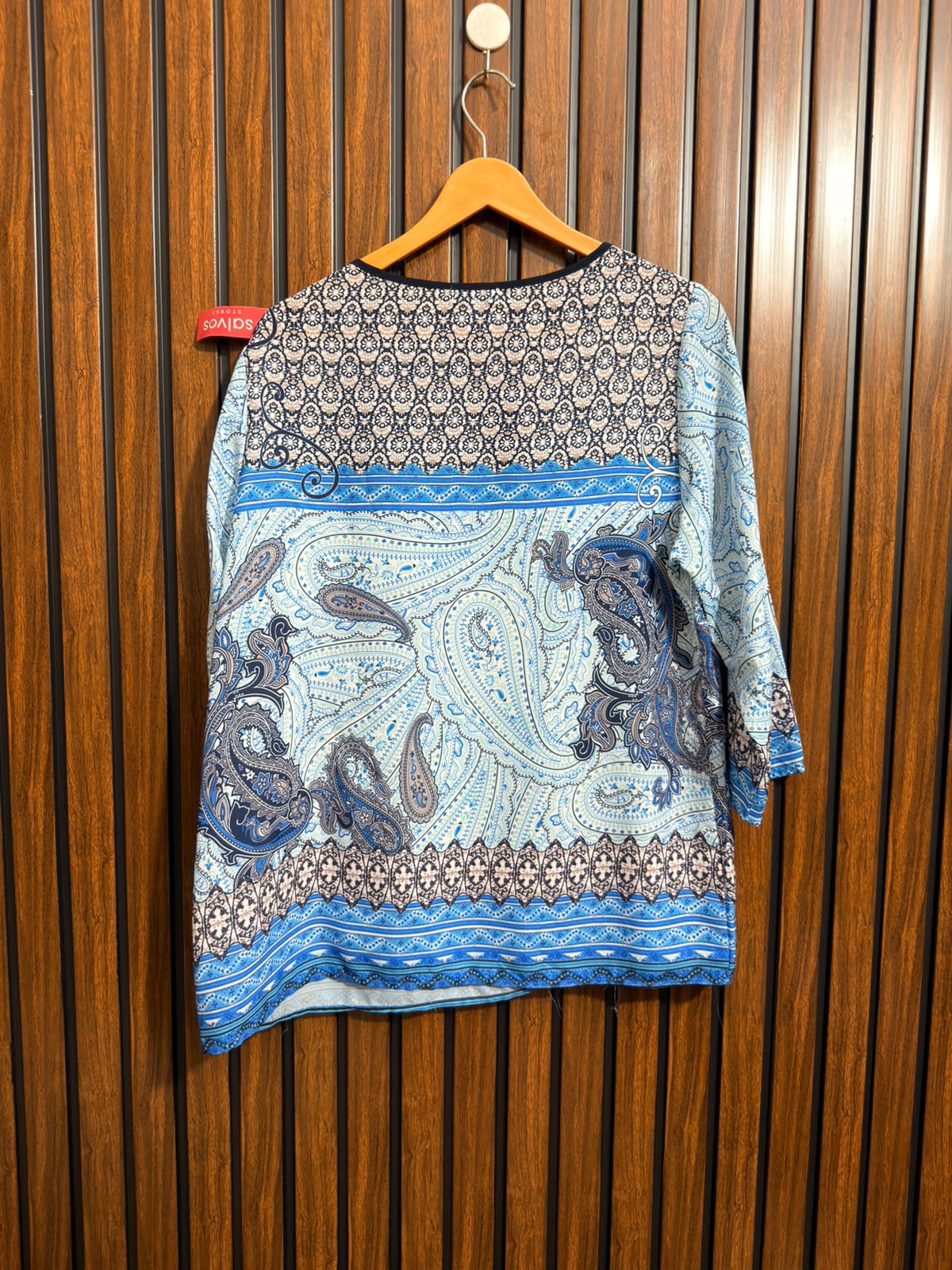 Chest 21  Lenght 27  Fabric SILK Western Branded Full Sleeve Top