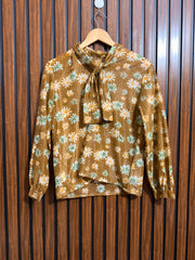 Chest 19  Lenght 24  Fabric silk Womens Branded Western Full Sleeve Top