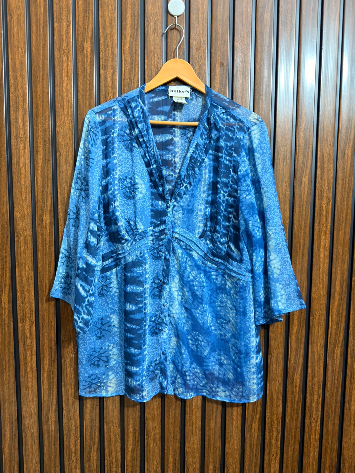 Chest 23  Lenght 29  Fabric chiffon Western Womens Branded Full Sleeve Top