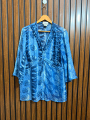 Chest 23  Lenght 29  Fabric chiffon Western Womens Branded Full Sleeve Top