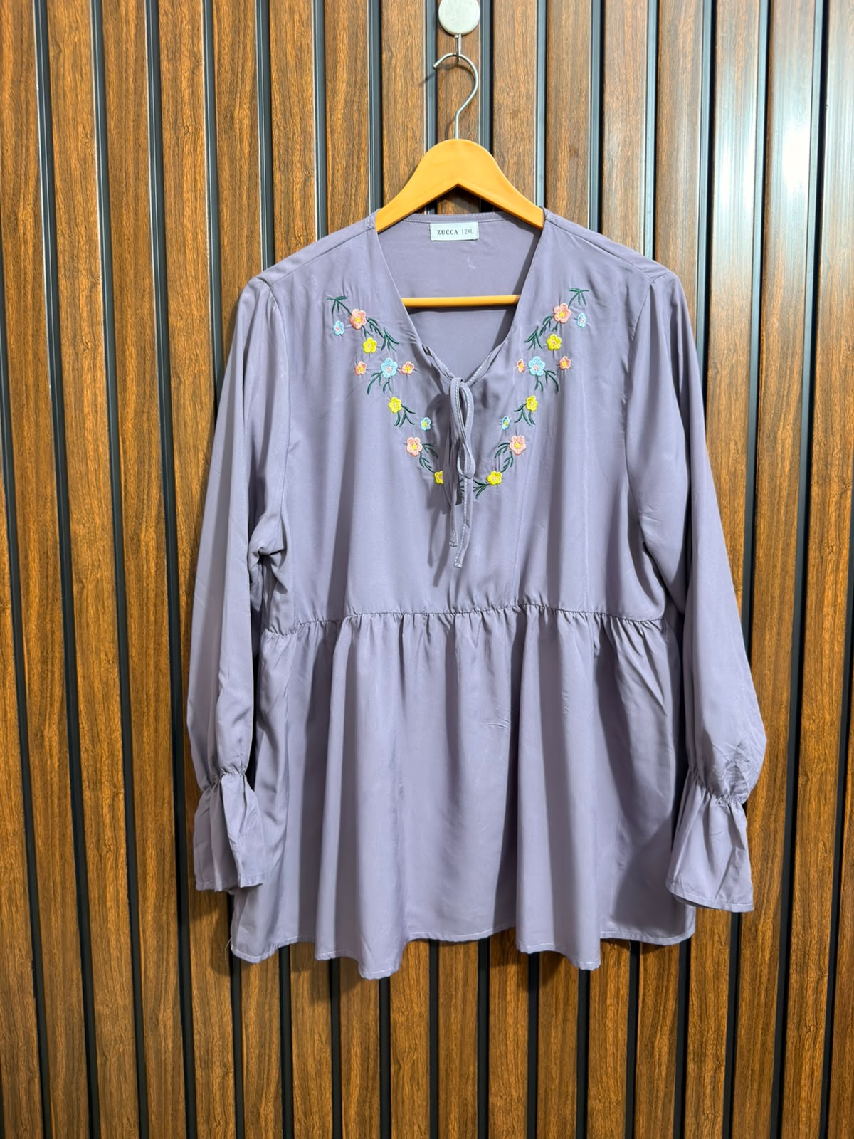 Chest 22  Lenght 27  Fabric silk Womens Western Full Sleeve Top