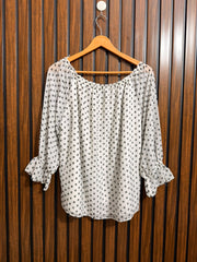 Chest 21  Lenght 24  Fabric chiffon Womens Branded Full Sleeve Top