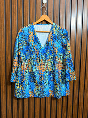 Chest 20  Lenght 25  Fabric silk Western Womens Top Full Sleeve