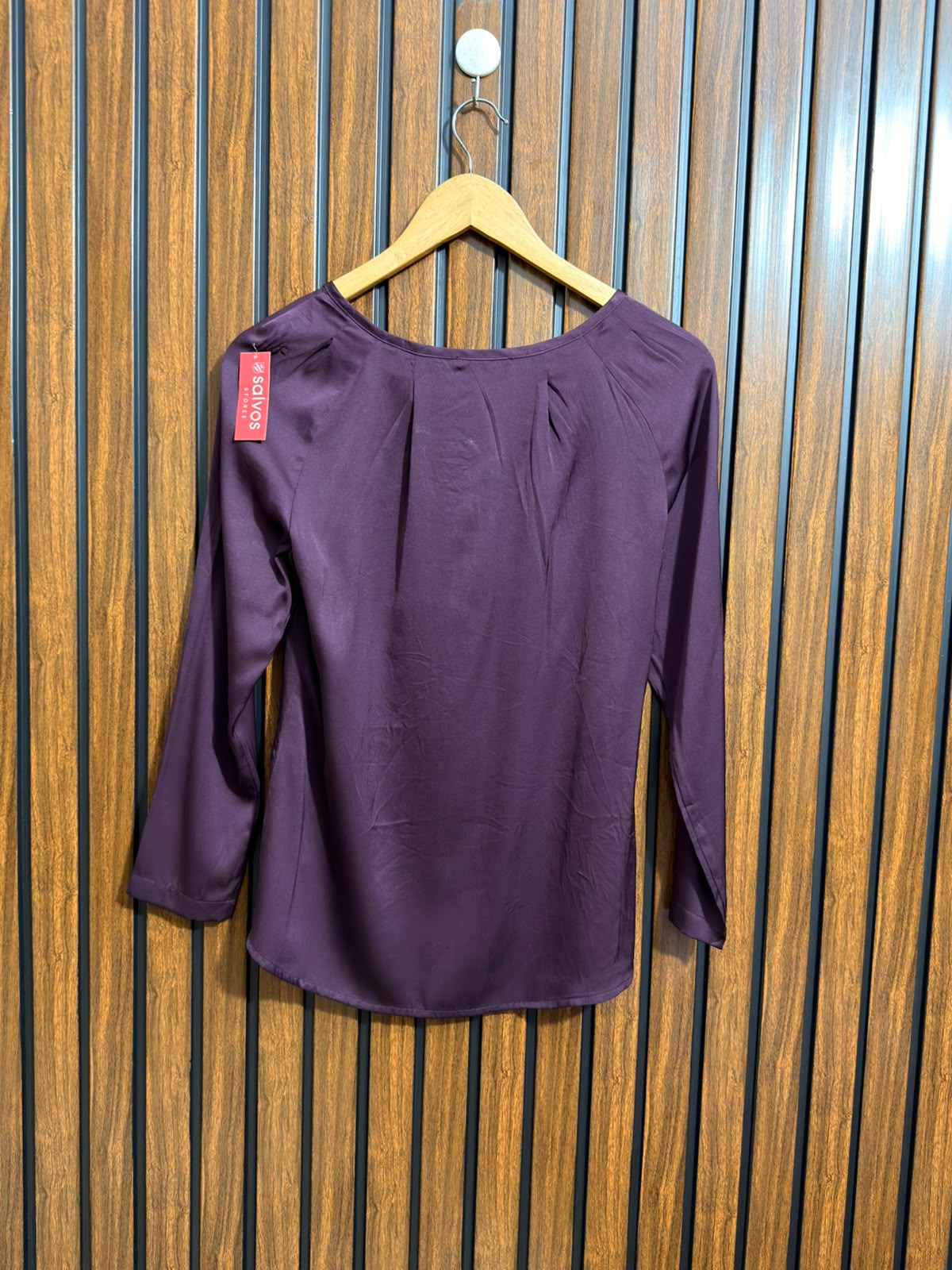 Chest 17  Lenght 25  Fabric Silk Womens Ladies Full Sleeve Top