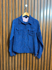 Chest 18  Lenght 23  Fabric Silk Ladies Western Full Sleeve Top