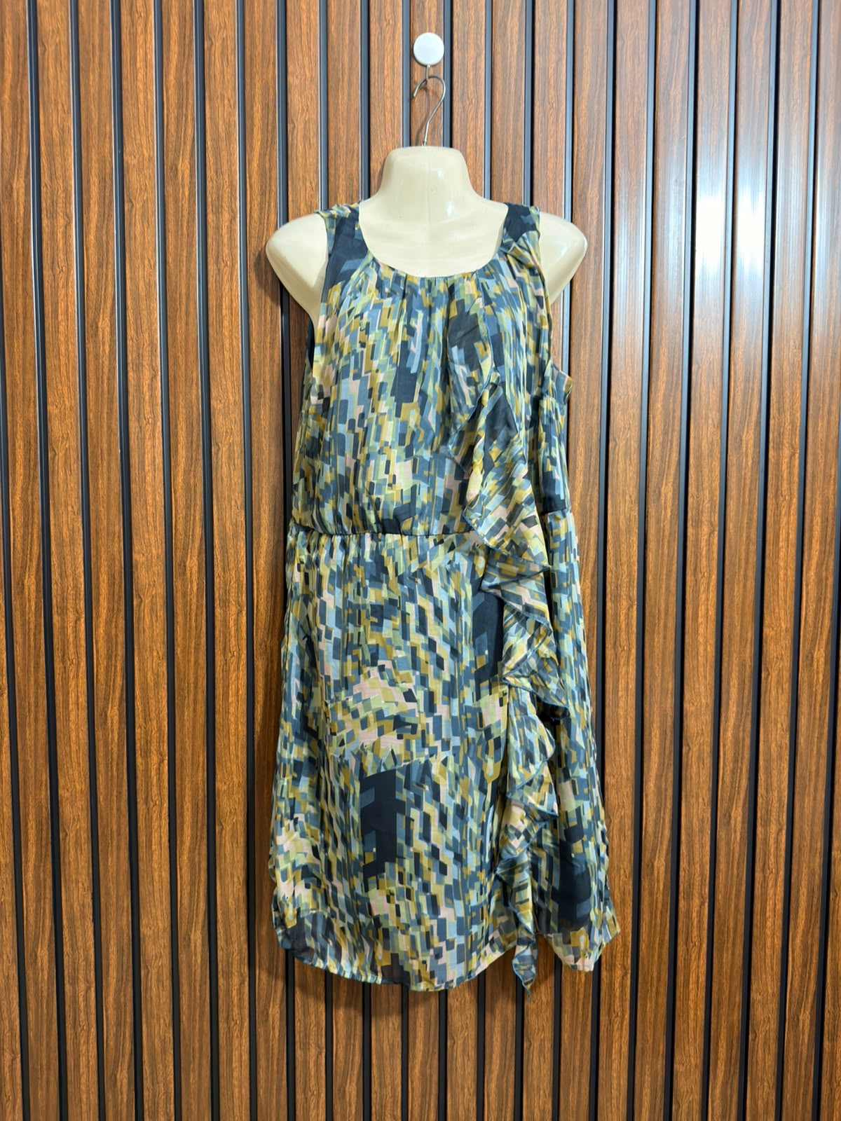 Chest 19  Lenght 39  Fabric silk Western Branded Mini Dress Wear