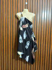 Chest medium  baggy style  Lenght 35  Fabric silk Womens Mini Dress Range