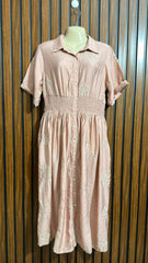 Chest 20  Lenght 44  Fabric silk Western Branded Womens Long Maxi Clothing Dress
