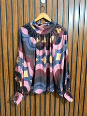 Chest 24  Lenght 26  Fabric linen silk Western Branded Womenswear