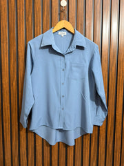 Chest 19  Lenght 23 to 27  Fabric silk Western Womens Top Full Sleeve
