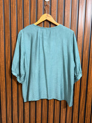 Chest 20  Lenght 23 To 24  Fabric Cotton Silk Branded Womens Half Sleeve Top