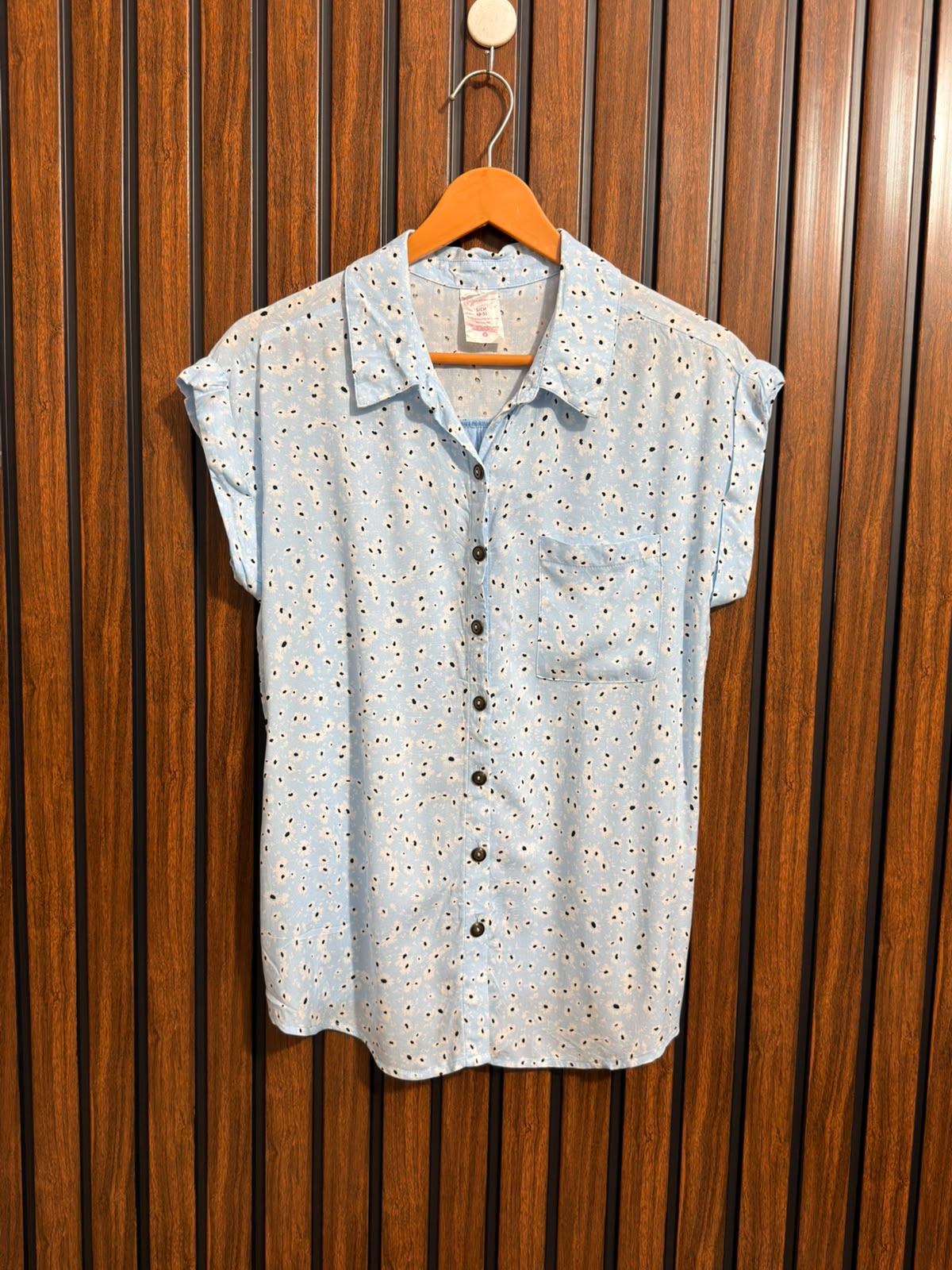 Chest 19  Lenght 26  Fabric Linen  Womens Western Half Sleeve Top