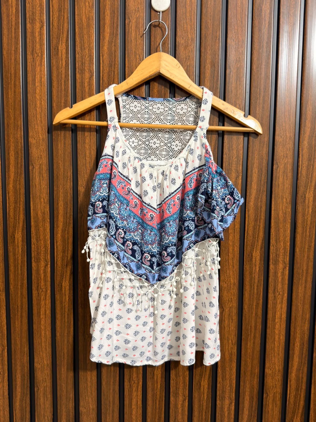 Chest 17  Lenght 22  Fabric Linen Womens Half Sleeve Western Top